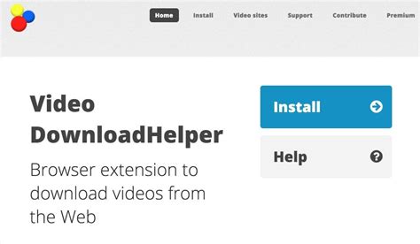 mozilla video downloader|DownloadHelper